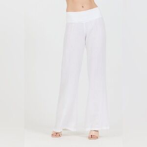 Fresh Laundry Linen Foldover Pants